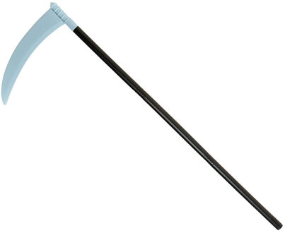 Atosa Zwarte zeis van magere Hein - plastic - 110 cm - Halloween wapens accessoires