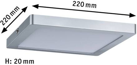 Atria plafondverlichting Chroom LED 20 W