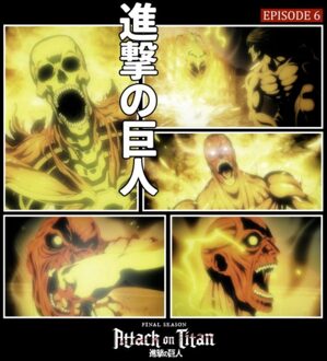 Attack on Titan Story Board Episode 6 Unisex T-Shirt - Black - S Zwart