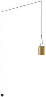Attic hanglamp cilindrisch decentraal goud goud, zwart