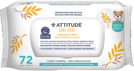Attitude Oatmeal sensitive natural baby care - Babydoekjes