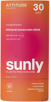 Attitude Sunly Zonnebrandstick SPF30 - Oranjebloesem