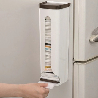 ATUCOHO Store New Portable Kitchen Organizer Home Storage Racks Plastic Storage Box Wall Hanging Bathroom Garbage Bags Racks