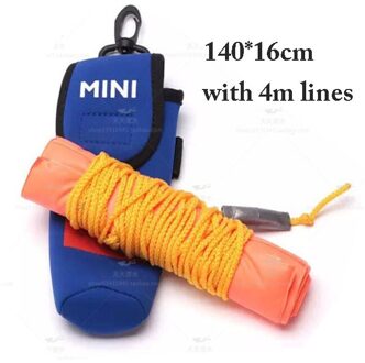 Aturdive Oppervlak Marker Boei Smb 40-90Inch Nylon-D Pull Duiken Boeien Met Klep, Smb Mini met 4m lines
