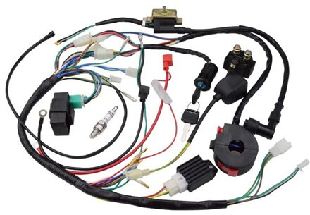 Atv 150Cc 200Cc 250Cc Bobine Harness Schakelaar Assemblage Kabelboom Spoel Gelijkrichter CDI ATV Solenoid Bougie Quad Pit D