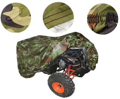 Atv Motorfiets Camouflage Stofkap Zon Waterdichte Beschermhoes Auto Kleding 3XL