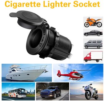 Atv Rv Sigarettenaansteker Met 24 Inch Draden Diy Kit Auto Motorfiets 12V Installatie Persoonlijke Auto Elements