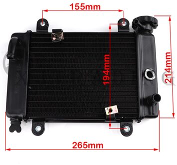 Atv Waterkoeling Motor Koeler Radiator Cooling + Ventilator Voor 150cc 250cc Pit Quad Dirt Bike Dune Buggy Motorfiets 4 wiel Zongshen leger groen