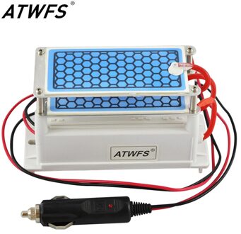 Atwfs Dc 12V 10G Auto Ozon Generator Luchtreiniger Ozonizer Schoonmaken Ozon Keramische Plaat Air Sterilisator