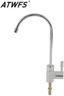 Atwfs Luxe Single-Handvat 1/4 ''Kraan 1/4'' Slang Quick Connect Keuken Drinkwater Tap Kraan Ro Water filter Onderdelen