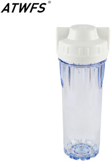 Atwfs Transparante Dubbele-Ring 10 Inch Hoge Druk Filter Fles Water Filter Behuizing 1/4 Inch Aansluiting Interface