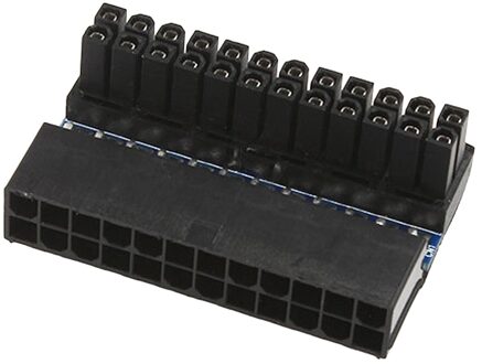 Atx 24 Pin Female Naar 24 Pin Male Haakse Adapter Voor Desktop Pc Voeding
