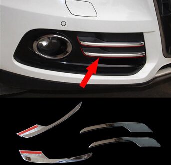 AU05 -4 Stuks Mistlicht Frame Decoratie Cover Trim Voor-Q5 Auto Exterieur Accessoires