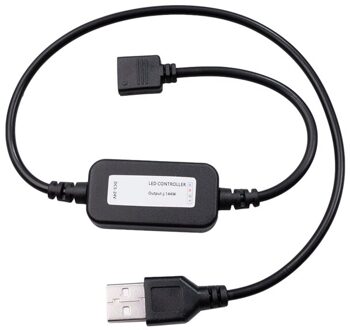 AU42-Mobiele Telefoon Bluetooth App Afstandsbediening, 5V Usb Inline Controller Rgb Controller Voor Led Light Strip 50Cm
