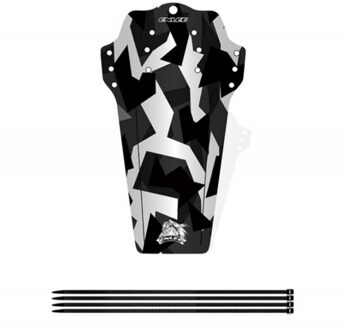 Aubtec Fiets Spatbord Carbon Fiber Patroon Kleur Dh Downhill Mountainbike Zadel Universal Modder Verwijdering Tegel Fiets Fenders