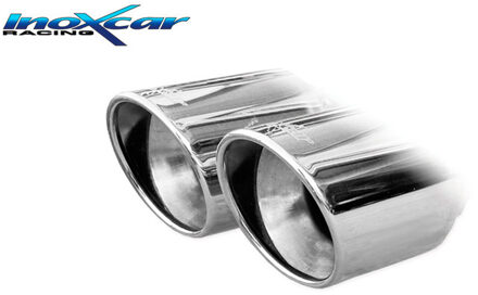 Audi 100% RVS Sportuitlaat passend voor Audi A1 (GBA) 35TFSI (150pk) 2018- 2x70mm IXVALVA102XR70