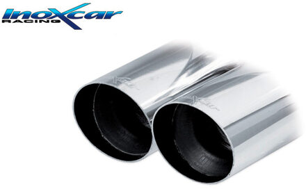 Audi 100% RVS Sportuitlaat passend voor Audi A1 (GBA) 35TFSI (150pk) 2018- 2x70mm Racing IXVALVA102RA