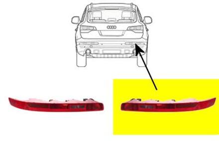 Audi ACHTERLICHT RECHTS In BUMPER