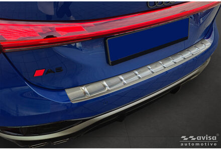 Audi Avisa RVS Achterbumperprotector passend voor Audi A5 Avant (B10) 2024- 'Ribs' AV235541