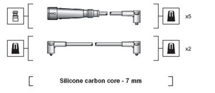 Audi Bougiekabelset MSK1047