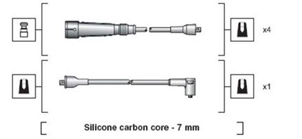 Audi Bougiekabelset MSK1112