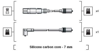 Audi Bougiekabelset MSK1270