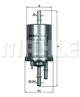 Audi Brandstoffilter KL1563