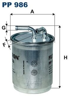 Audi Brandstoffilter PP986