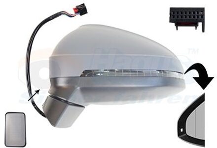 Audi Buitenspiegel * HAGUS * 0346827