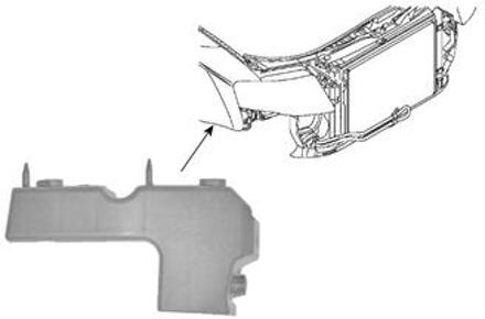 Audi BUMPERSTEUN RECHTS VOOR BUITEN Glijsteun 0326568