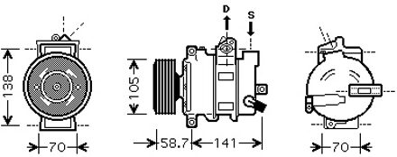 Audi COMPRESSOR A4/A4 QUAT 19TDi/4Cyl 03- 0300K279