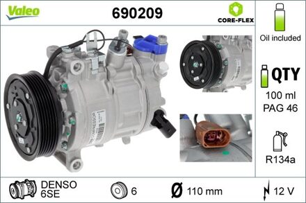 Audi Compressor, airconditioning 690209