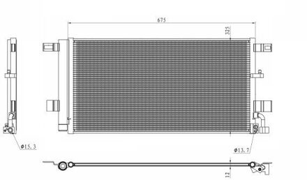 Audi Condensor, airconditioning 350454