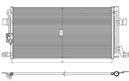 Audi Condensor, airconditioning 350463