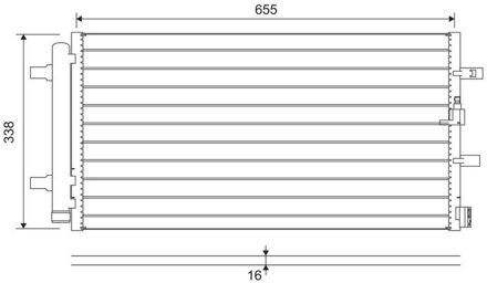 Audi Condensor, airconditioning 814370