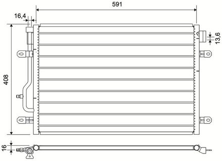 Audi Condensor, airconditioning 817569