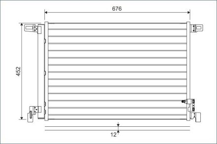 Audi Condensor, airconditioning 822609