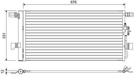 Audi Condensor, airconditioning 822648