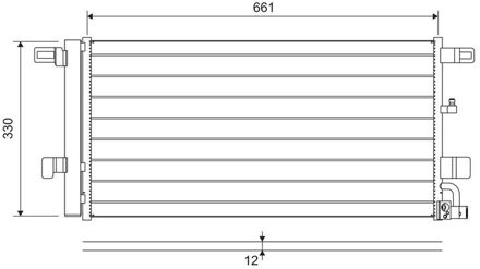 Audi Condensor, airconditioning 822650