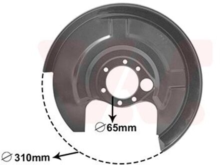 Audi Dekplaat, remschijf 0322374