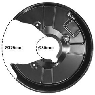 Audi Dekplaat, remschijf 0325376