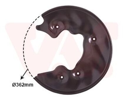 Audi Dekplaat, remschijf 0327374