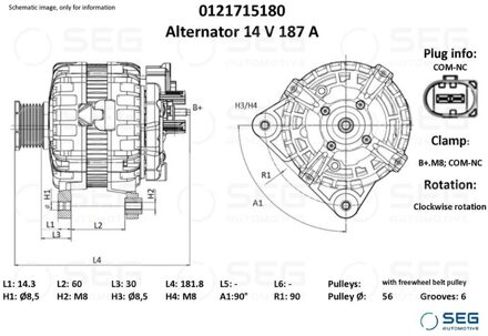 Audi Dynamo Audi 180A 0121715180