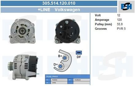 Audi Dynamo VW 120A 305514120010
