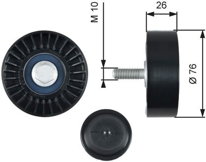 Audi Geleide rol/omdraairol v-snaren DriveAlign® T36485