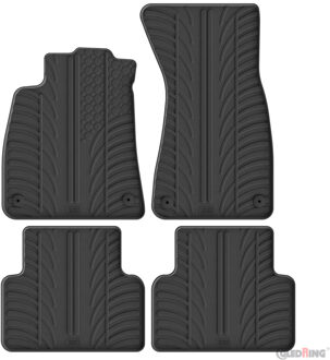 Audi Gledring Rubbermatten passend voor Audi A5 (FU) Sedan/Avant 2024- (T profiel 4-delig) GL0714