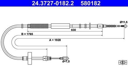 Audi Handremkabel 24372701822