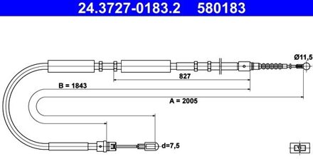 Audi Handremkabel 24372701832