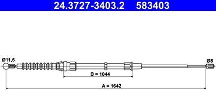 Audi Handremkabel 24372734032