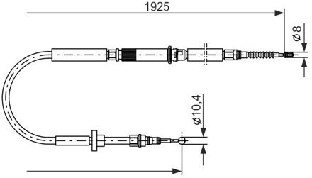 Audi Handremkabel BC793